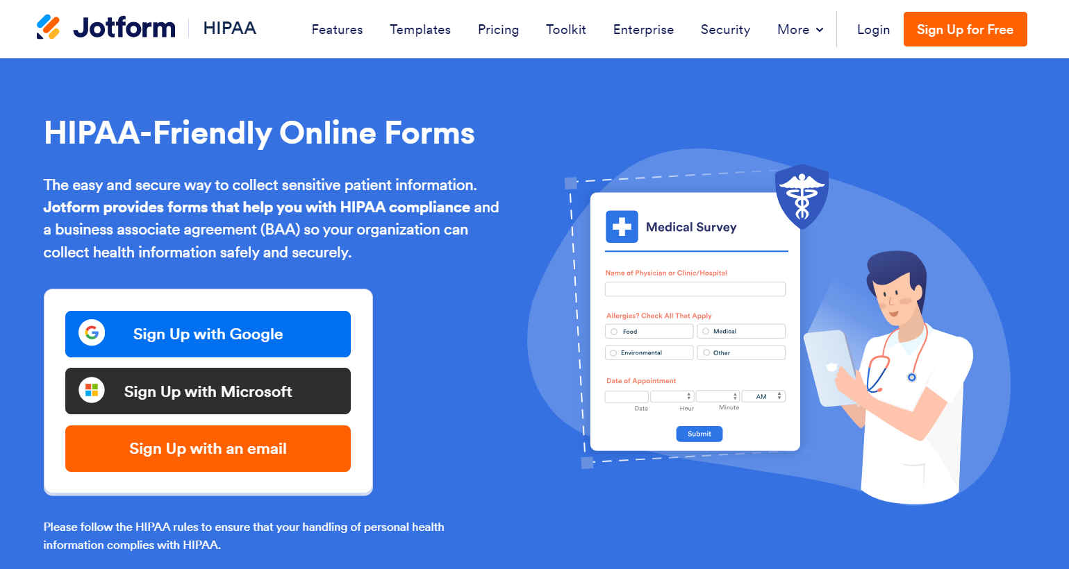 5 Best HIPAA-Compliant Contact Forms