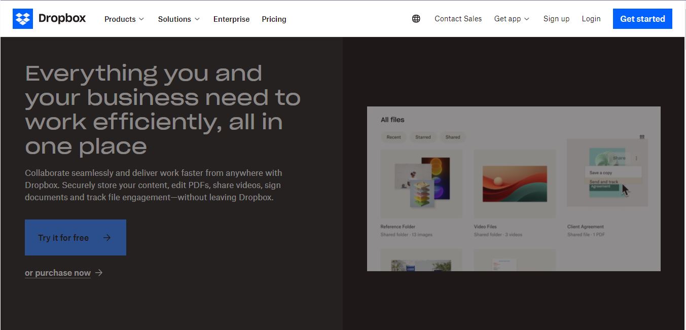 dropbox user friendly document sharing solution