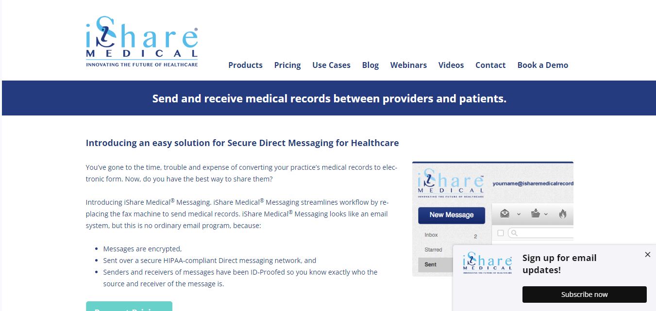 ishare Direct Secure Messaging solution