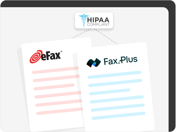 efax and faxplus are HIPAA compliant