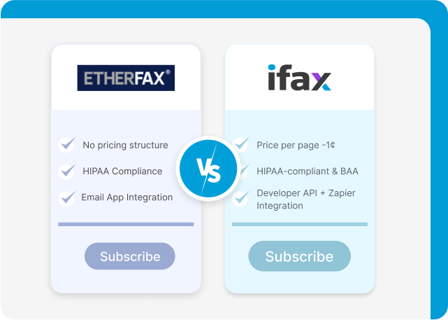 Etherfax vs iFax
