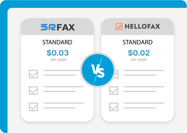 HelloFax vs SrFax