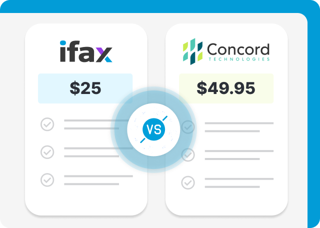 concord vs ifax pricing