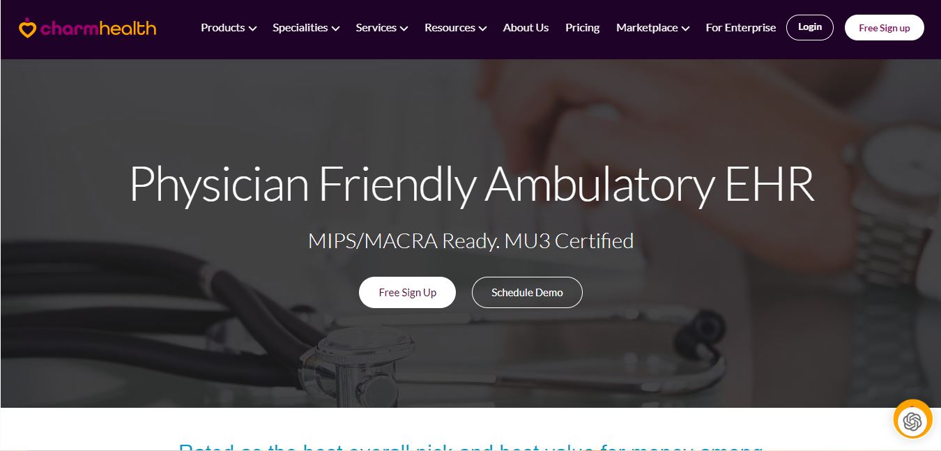 charm health web based pharmacy emr system