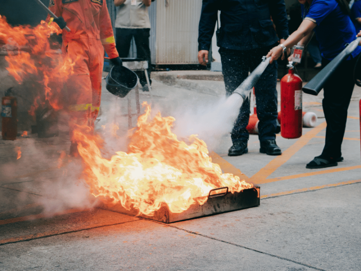 Hands-on fire extinguisher training
