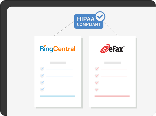 RingCentral and eFax are HIPAA compliant