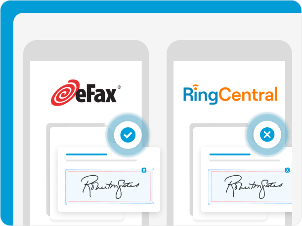 eFax is a better RingCentral alternative for eSignatures