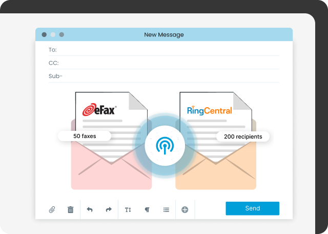 RingCentral is a better eFax alternative for fax broadcasting