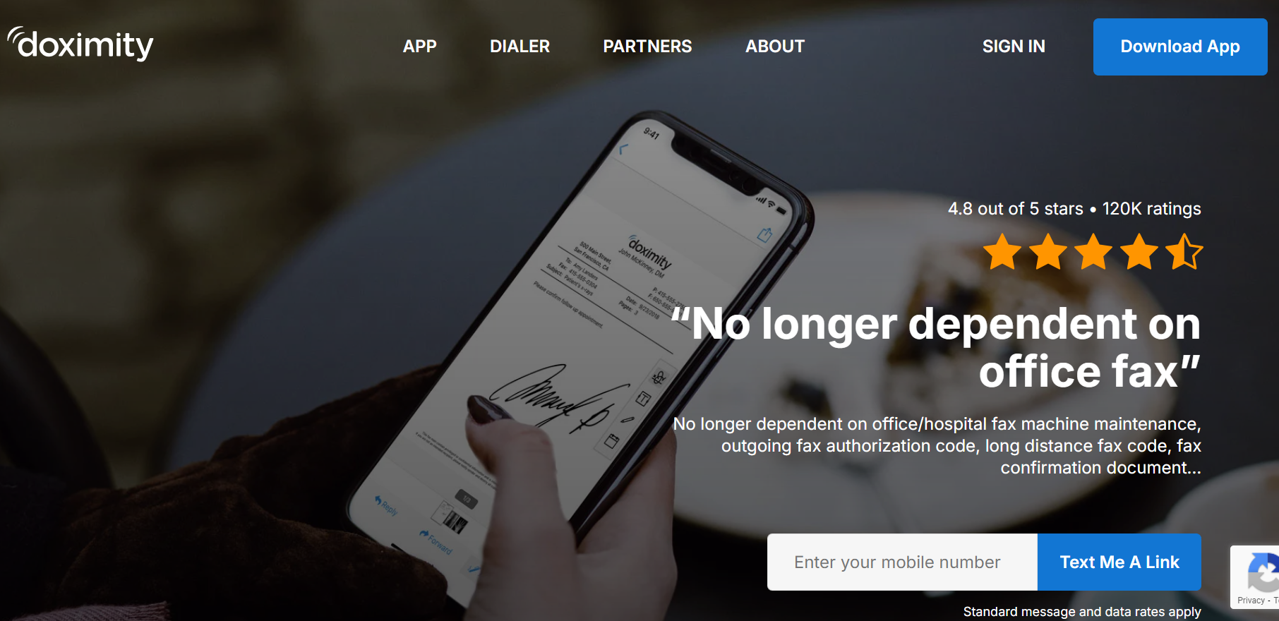 doximity is a mobile facsimile application