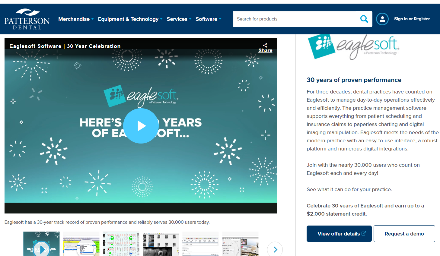 Eaglesoft dental practice management software