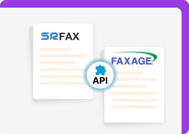 Faxage and SRFax offer robust API