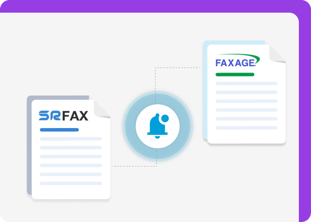 Faxage and SRFax monitoring features