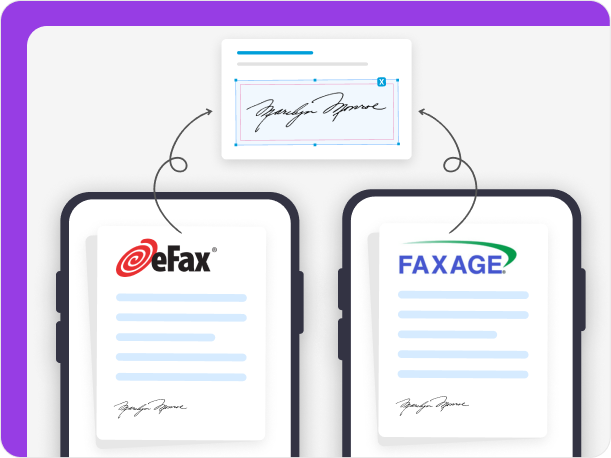 eFax and Faxage have fax signing