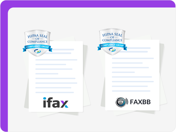 iFax and FaxBB are HIPAA compliant