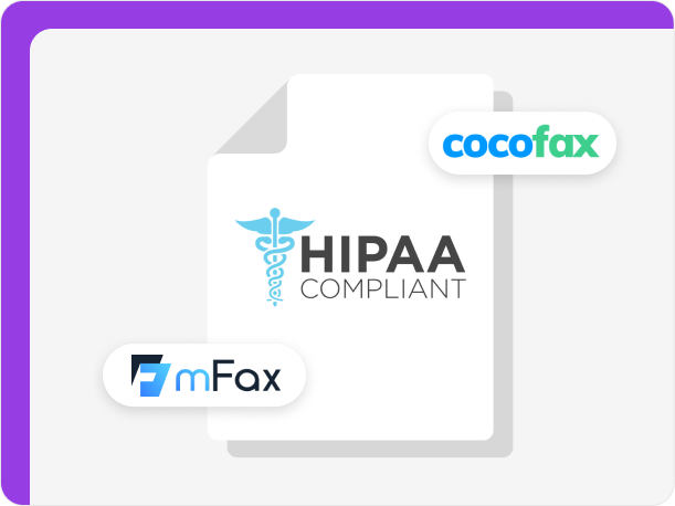 Cocofax and mFax are HIPAA compliant