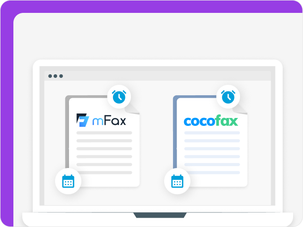 Cocofax and mFax support fax scheduling