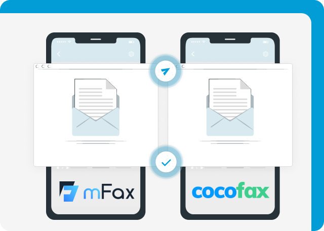 mFax and Cocofax lets you monitor fax status