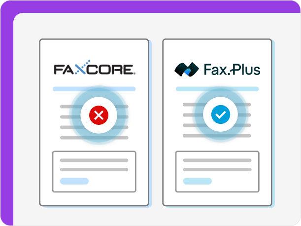 FaxPlus is a mobile-friendly alternative to FaxCore