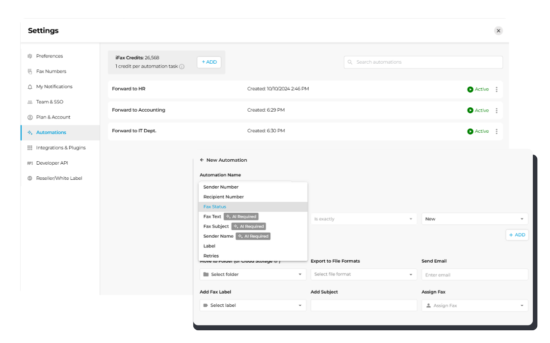 Fax Workflow