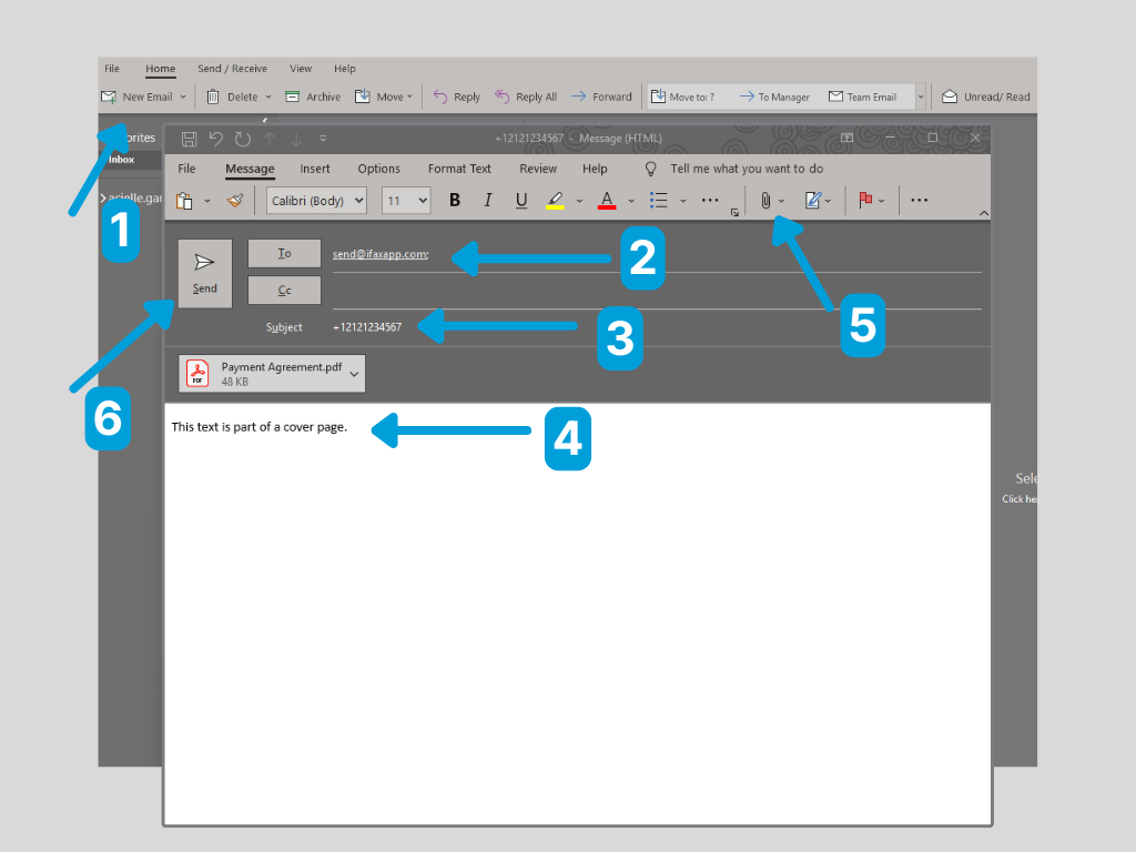 fax from outlook