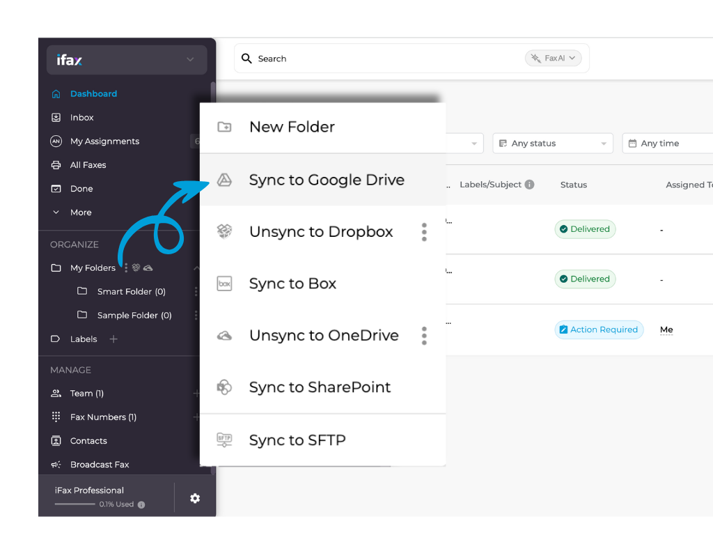 Google drive sync
