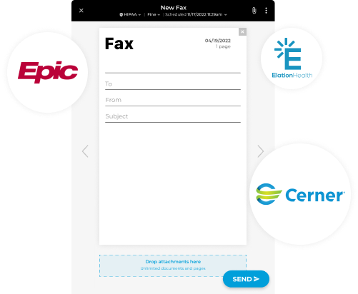 Fax from EHR systems using iFax