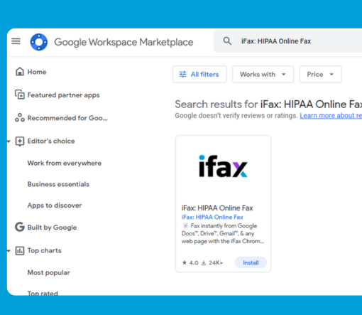 ifax google workspace