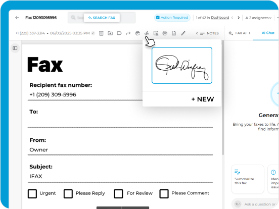 Epic Fax Integration