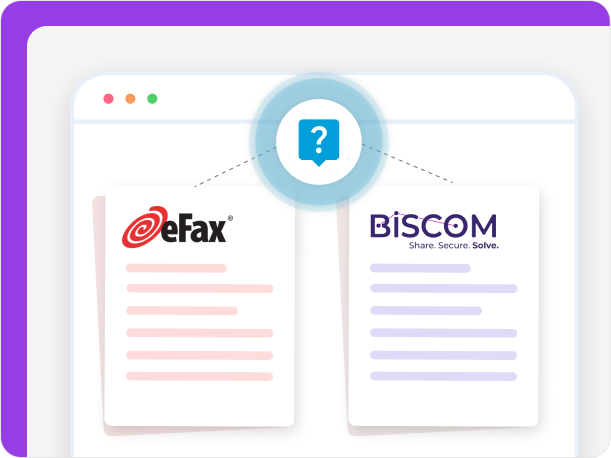 Choosing between eFax and Biscom