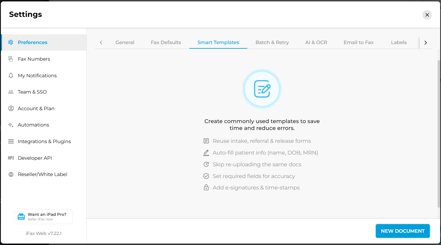 Smart Documents iFax
