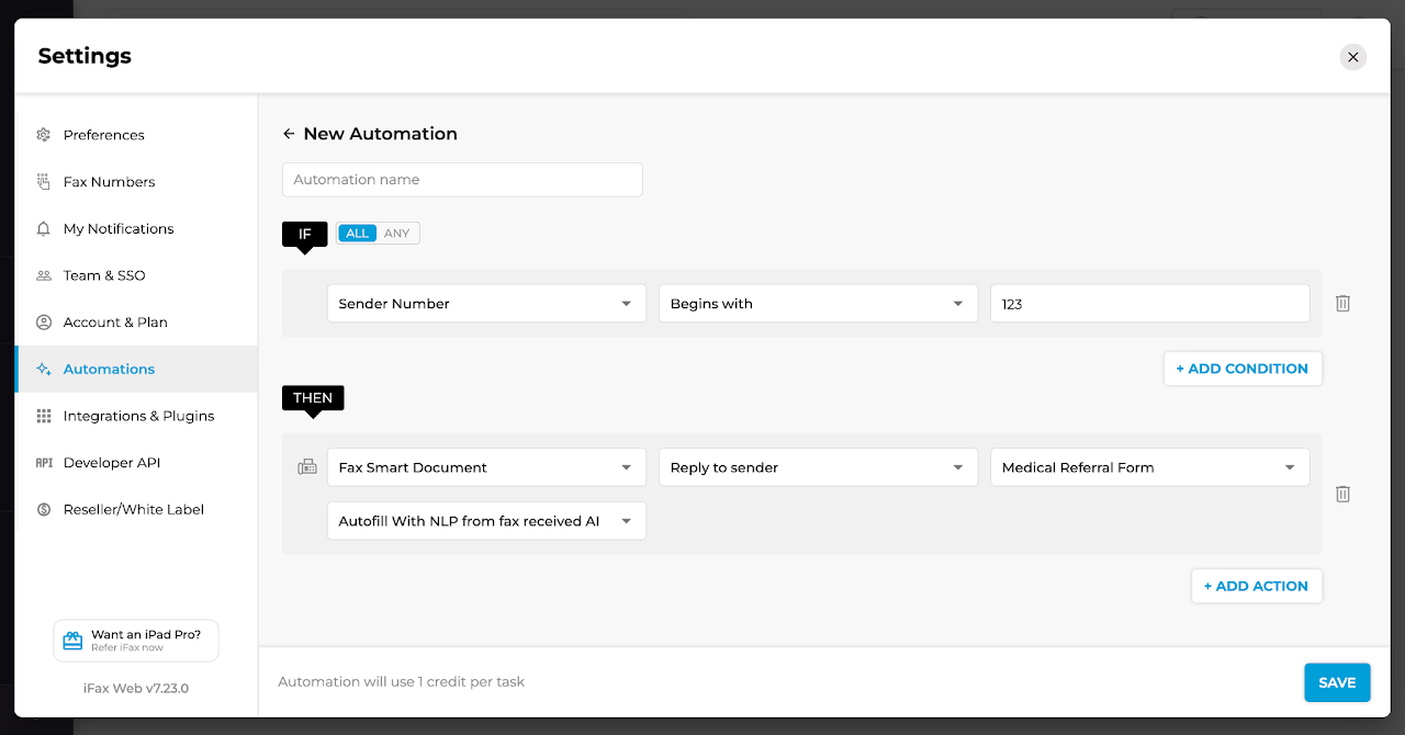 fax automation with NLP