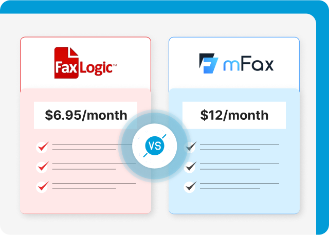 FaxLogic vs mFax Plans and Pricing