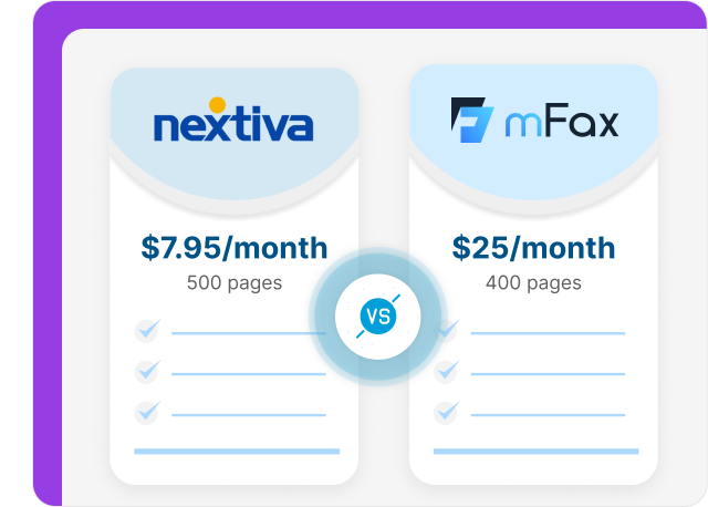 Nextiva and mFax Pricing