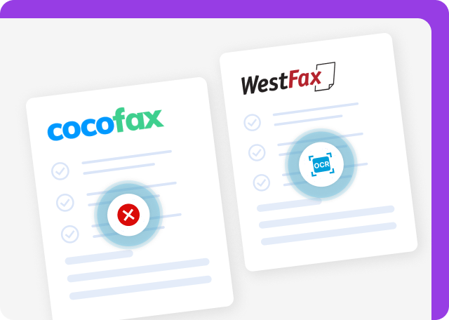 Unlike WestFax, CocoFax lacks the fax OCR feature