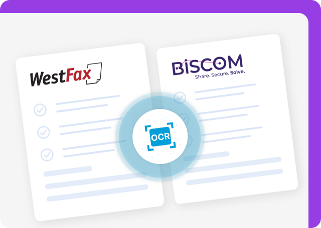 WestFax and Biscom feature fax OCR technology