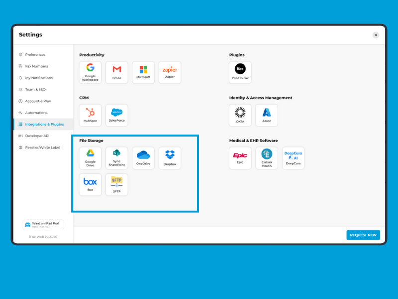 ifax cloud integration