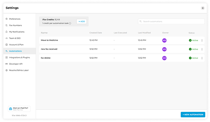 Fax Workflow