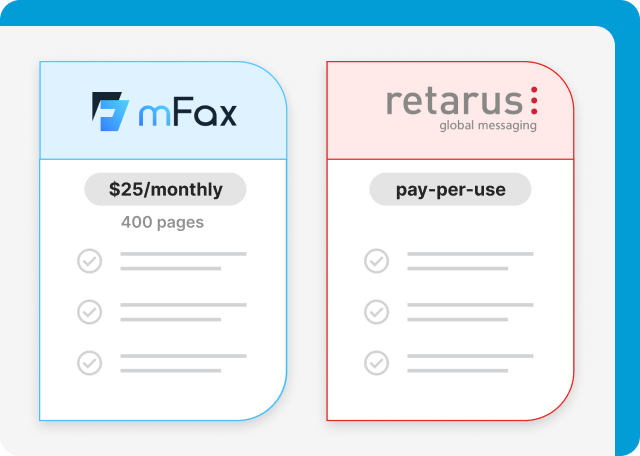 mFax vs Retarus Plans