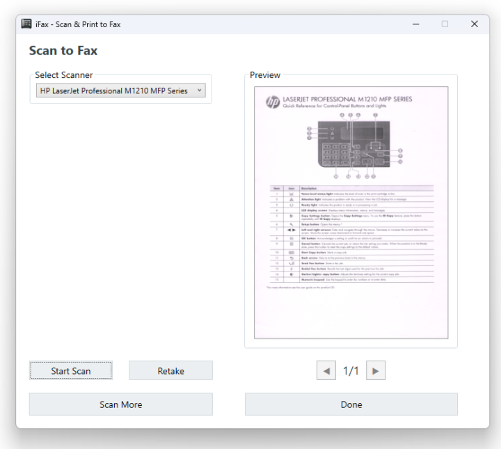 Scan and Send a Fax with iFax