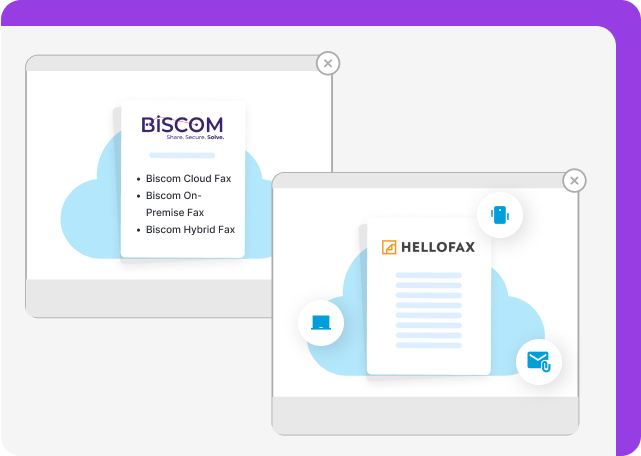 How are Biscom and HelloFax deployed?