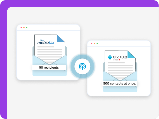 How do they handle fax broadcasts?