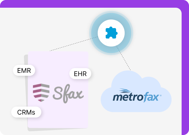 MetroFax and Sfax feature APIs for system integrations.