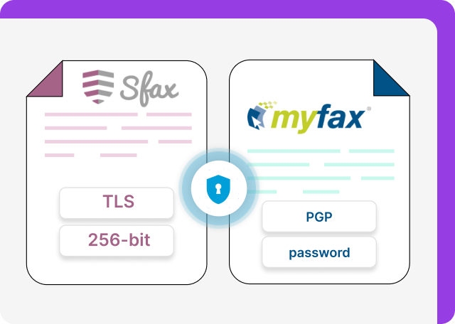 MyFax and Sfax are secure.