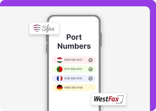 Unlike WestFax, Sfax charges $10 for number porting.
