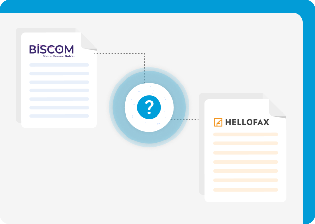 Which should you choose? HelloFax or Biscom?