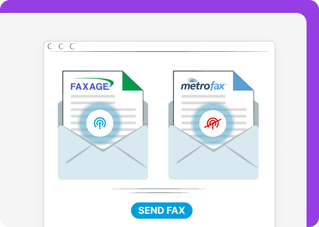 metrofax has lower fax broadcasting limits than faxage