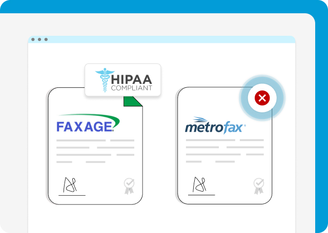 faxage is a hipaa compliant alternative to metrofax