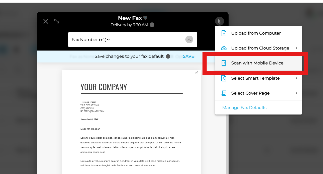 Scan with Mobile Device