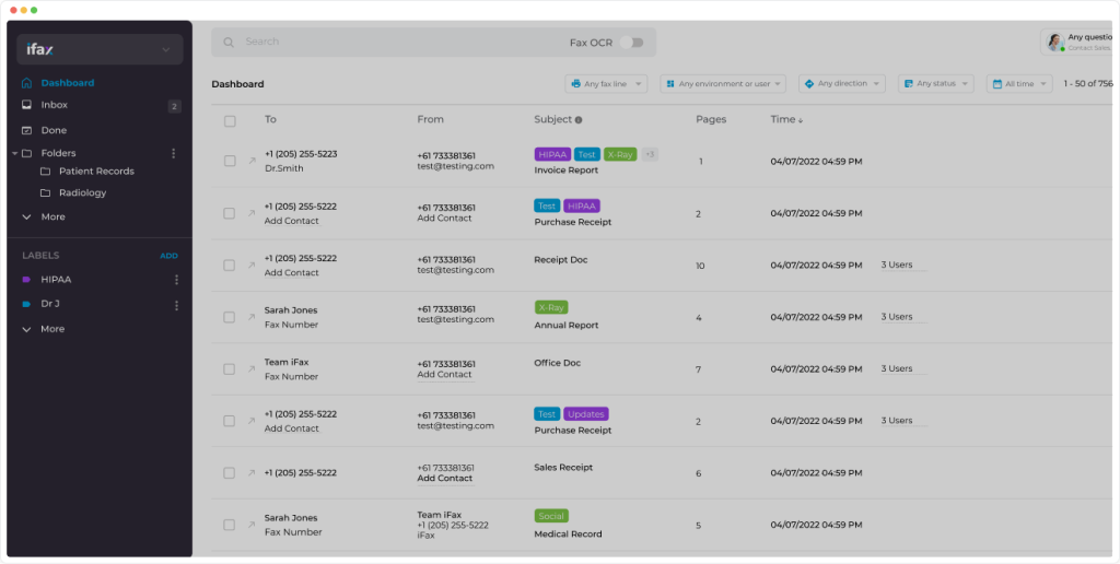 Enterprise Fax Platform