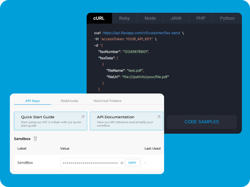 Developer-ready Fax API for broadcast lists
